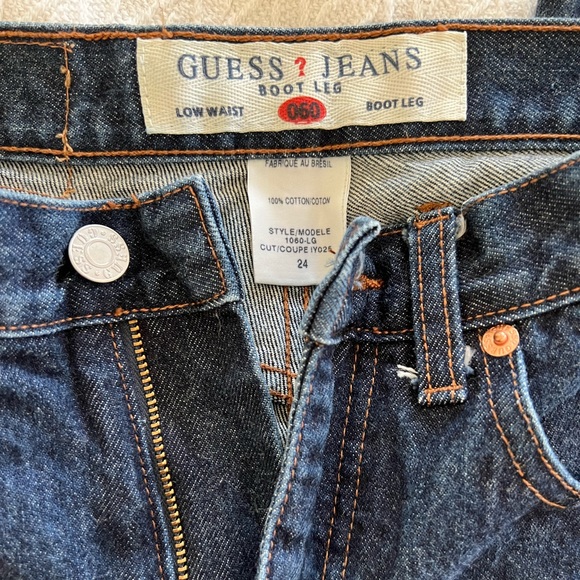 GUESS Vintage  Jeans bootleg low waist 060 bootleg jeans 100% cotton - Picture 6 of 6